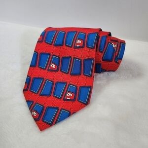 EAGLES Wings Bob The Tomato Cartoon Veggie Tales Vintage VTG Novelty Necktie